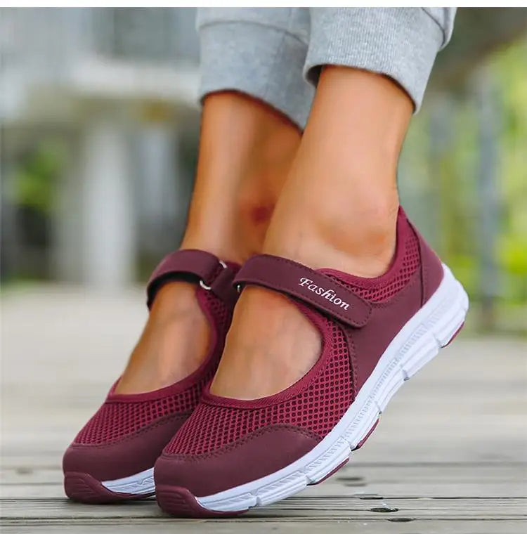 Tênis feminino de slip-on vulcanizado respirável, FRETE GRÁTIS