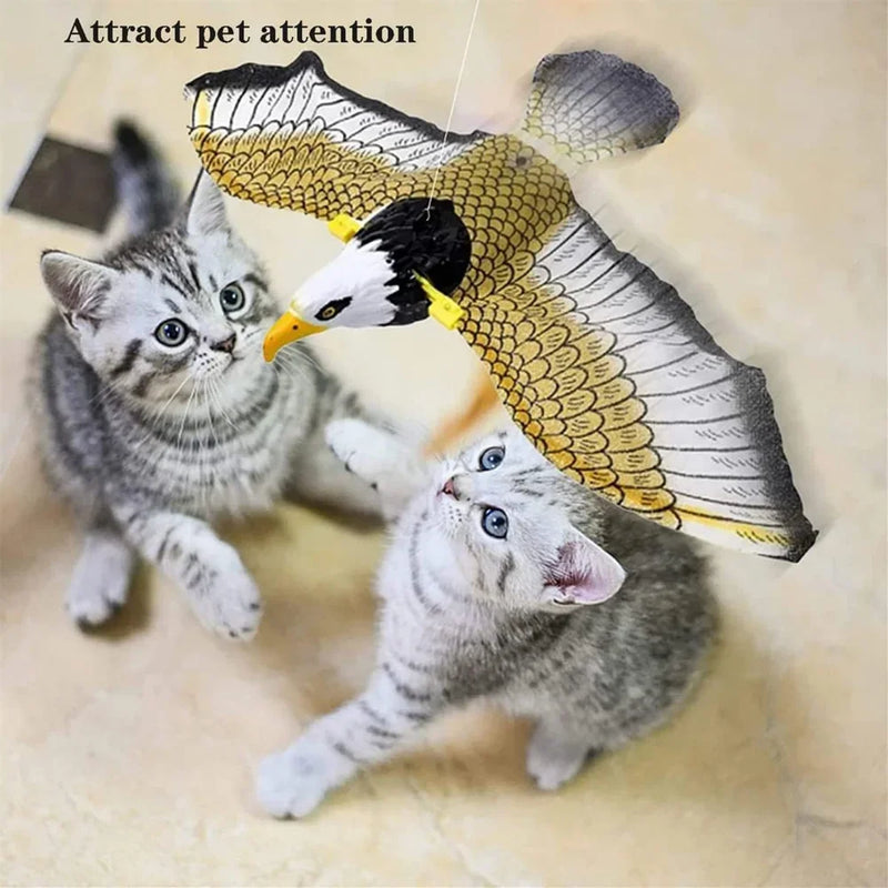 Brinquedo para Gato CatSmart-Brinquedo de pássaro voador elétrico para gatos