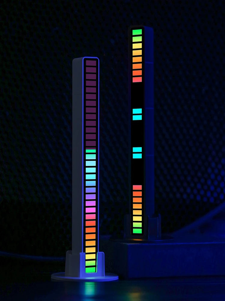 Barra de luz led rgb captador ritmo luz noturna música bluetooth app controle remoto mesa de cabeceira jogo de computador tv FRETE GRÁTIS