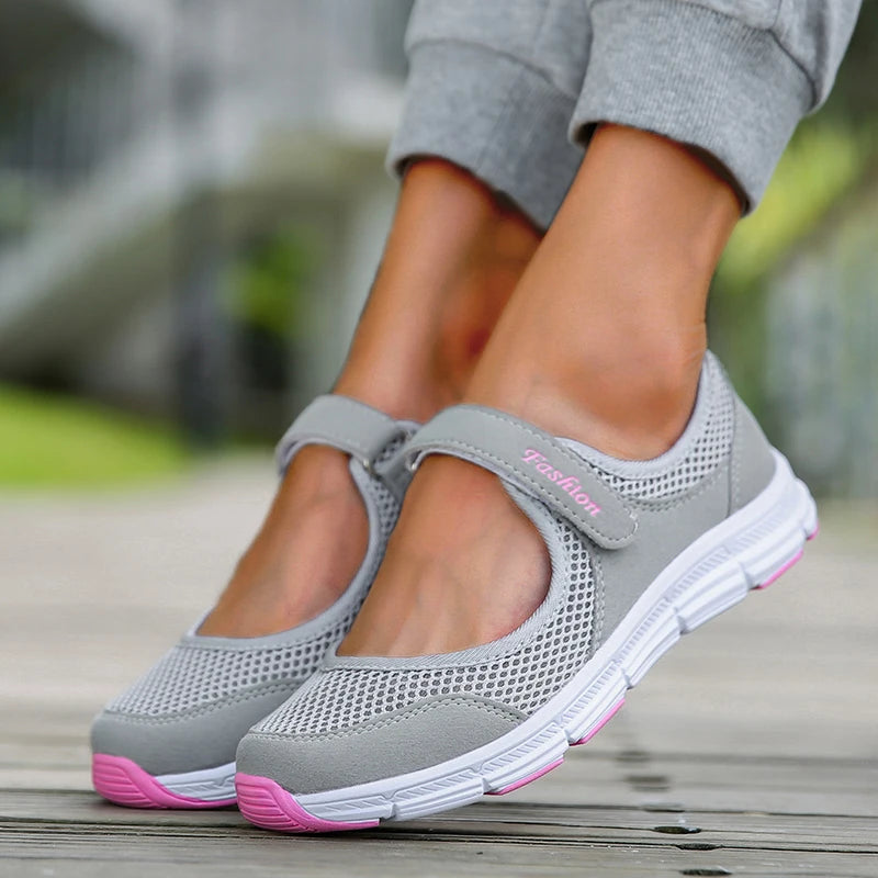 Tênis feminino de slip-on vulcanizado respirável, FRETE GRÁTIS