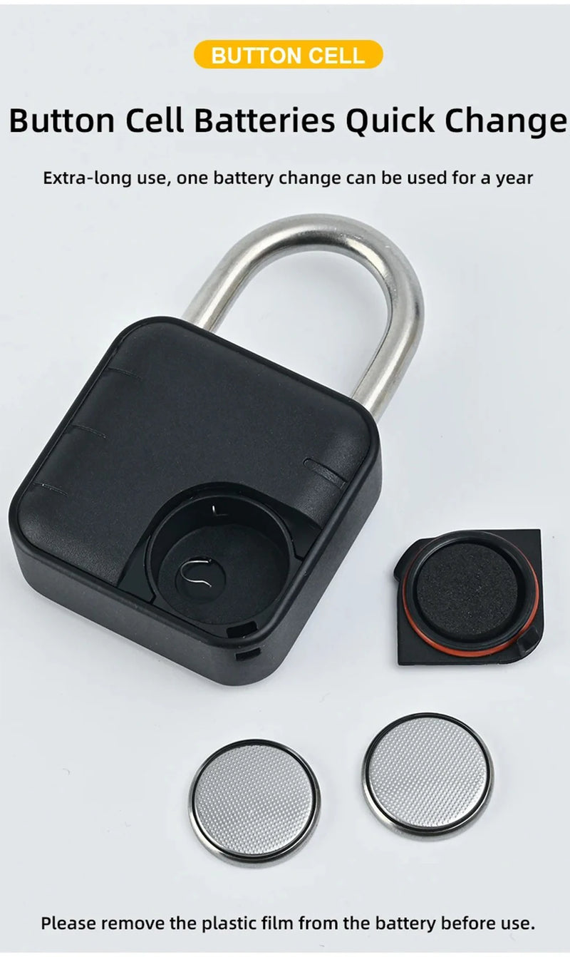 Smart Biometric Fingerprint Lock, Tuya Door Electronic, Keyless Quick Unlock, Código de Dígitos, IP67 à prova d'água, FRETE GRÁTIS