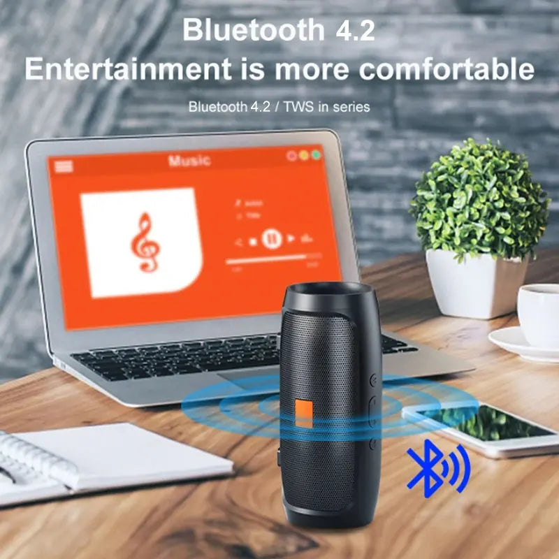 Alto-falante Bluetooth duplo, Exterior estéreo, Transmissão por voz FM, Subwoofer portátil, Reprodução Tfusb, 50 alto-falantes sem fio