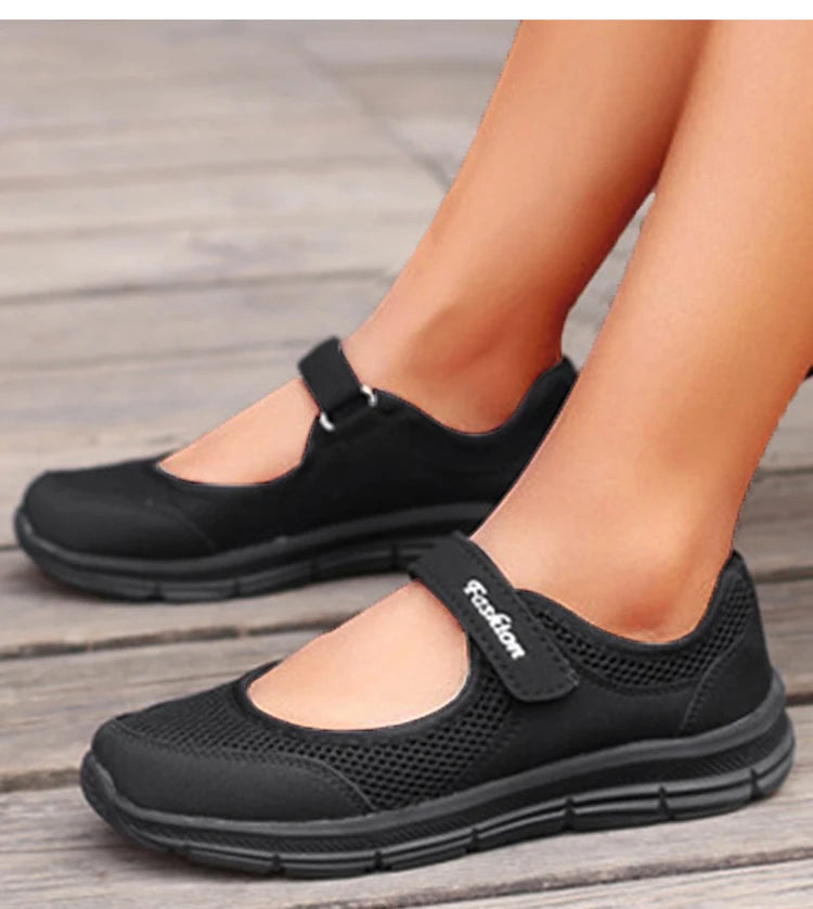 Tênis feminino de slip-on vulcanizado respirável, FRETE GRÁTIS