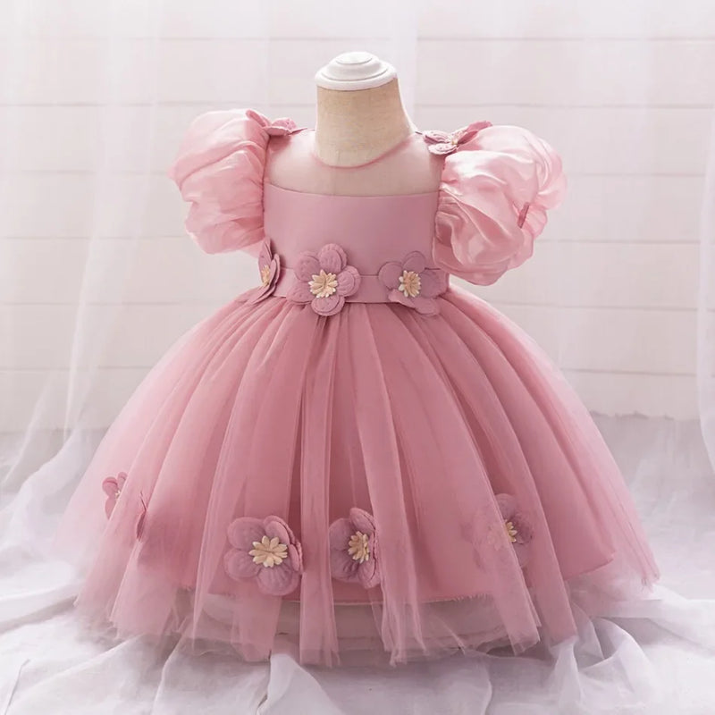 Vestido Puff para meninas, Princesa Vestidos de Damas de Honra, Tule, Infantil, FRETE GRÁTIS