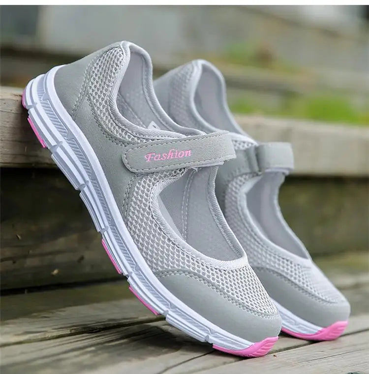 Tênis feminino de slip-on vulcanizado respirável, FRETE GRÁTIS