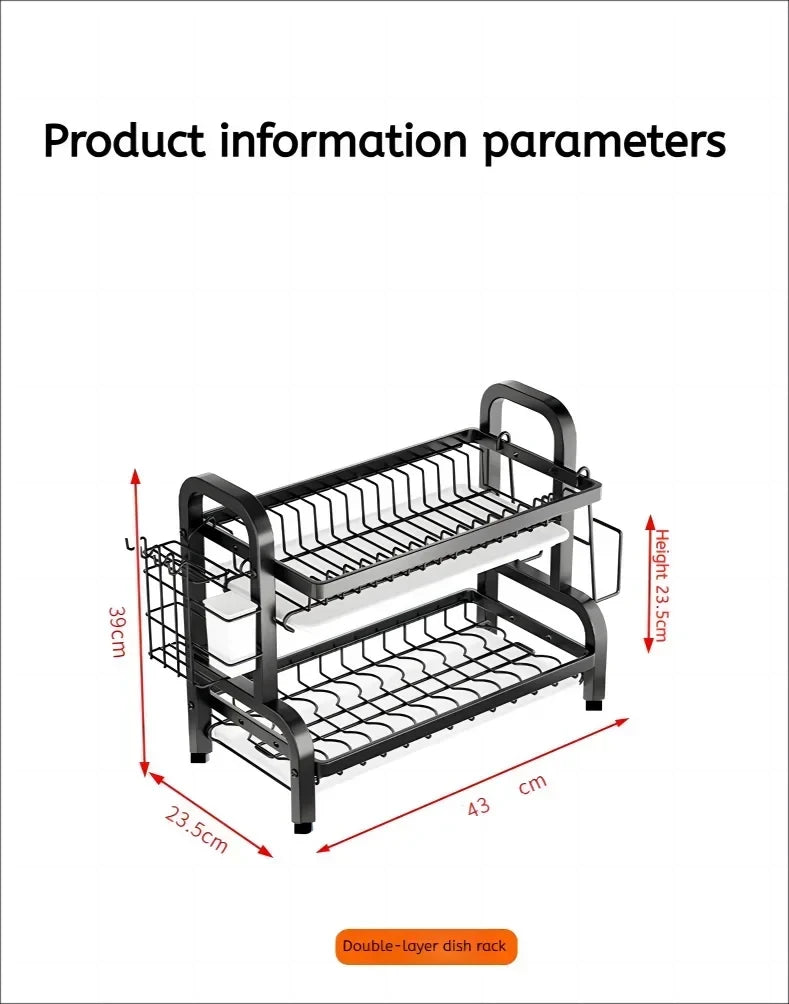 Organizador Prato De Cozinha, 2 Camadas Prato De Cozinha, FRETE GRÁTIS