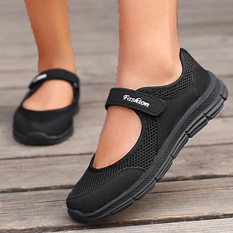 Tênis feminino de slip-on vulcanizado respirável, FRETE GRÁTIS