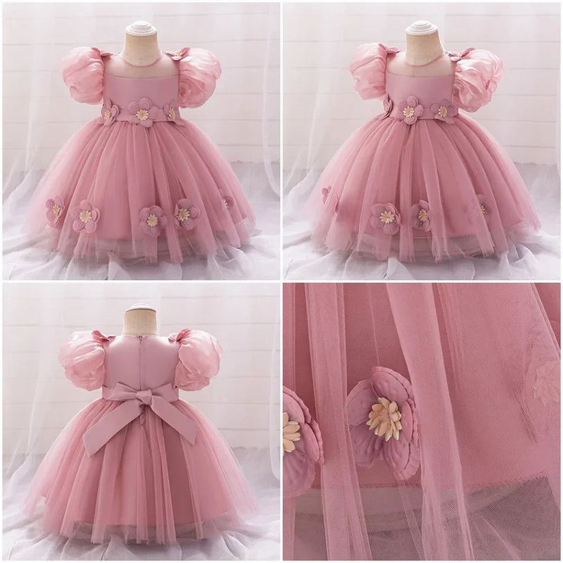 Vestido Puff para meninas, Princesa Vestidos de Damas de Honra, Tule, Infantil, FRETE GRÁTIS