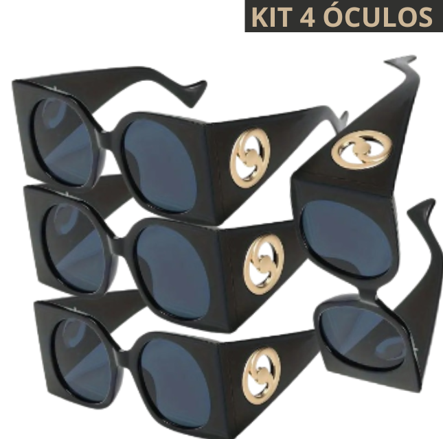 Kit 4 Óculos de sol para mulheres, estilo, para revender 130 reais cada. Proteção contra o brilho do sol , FRETE GRÁTIS (cópia)