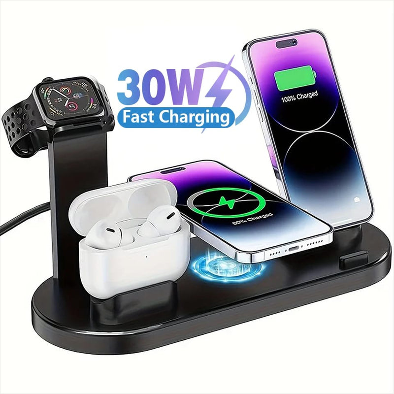 Carregador Multifuncional 3 Em 1 - Smartplus Chargepro-Carregador sem fio Stand Pad para Apple Watch