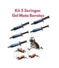 Kit 3 ou Kit 5 Seringas Gel Mata Baratas Caseiras Baratagel 10g