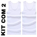 Kit 2 Regata Masculina Camiseta Modelo Americano Canelada Básica