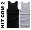 Kit 2 Regata Masculina Camiseta Modelo Americano Canelada Básica