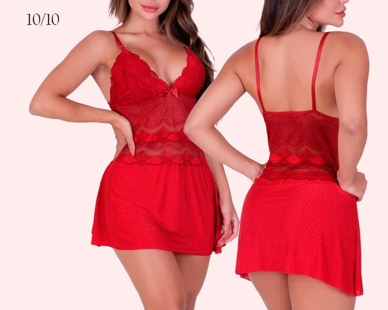 Kit 3 Camisolas Sexy Com Renda Sensual Sem Bojo Linha NoiteFRETE GRÁTIS