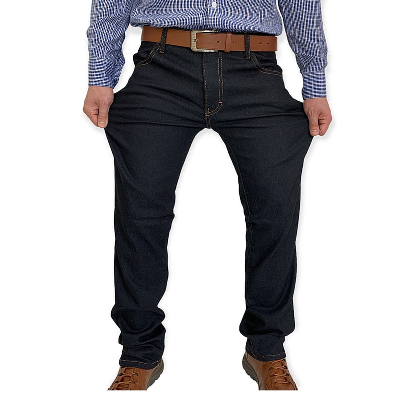 Calça Jeans Masculina Tradicional Reforçada trabalho Com Elastano Reta Lycra