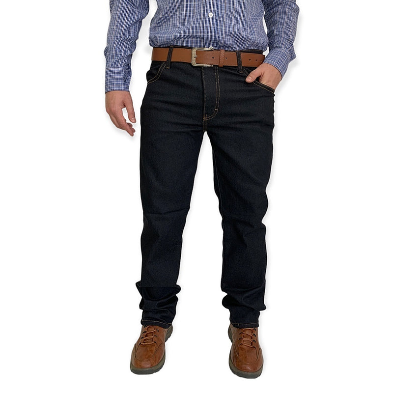 Calça Jeans Masculina Tradicional Reforçada trabalho Com Elastano Reta Lycra