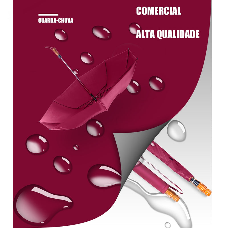 Guarda Chuva Grande Semi-automático Sombrinha Dobrável FRETE GRÁTIS