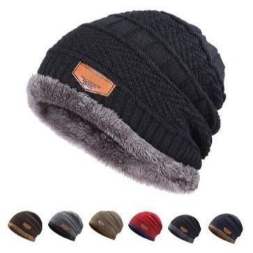 Conjunto Touca Gorro Cachecol Luva De Frio Flexível + Quente Para Inverno Com Gola Forrada / Masculino / Mulheres