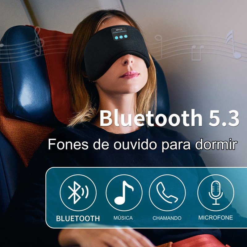 Masca de Olho Bluetooth Dormido tampão de ouvido para dormir, FRETE GRÁTIS