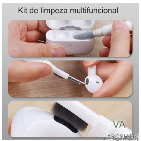 5 Em 1 Escova De Teclado Para Airpods Kit De Limpeza Earbuds Caneta Sem Fio Bluetooth Headset Ponta De Metal Keycap Extrator