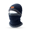 Conjunto Touca Gorro Cachecol Luva De Frio Flexível + Quente Para Inverno Com Gola Forrada / Masculino / Mulheres