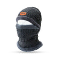 Conjunto Touca Gorro Cachecol Luva De Frio Flexível + Quente Para Inverno Com Gola Forrada / Masculino / Mulheres