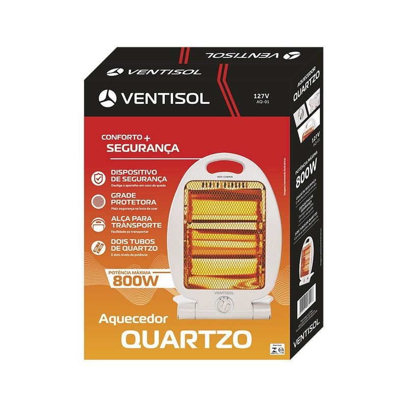Aquecedor de ambientes 800 watts a quartzo - AQ - Ventisol 220v